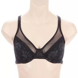 Bali One Smooth U® Lace Minimizer Bra 🖤 | Black | Adj & Conv | NWT